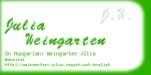 julia weingarten business card